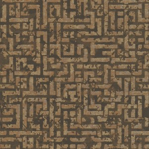 Elitis|Tapete in silber-bronze Korboptik, moderner Stil|Tapeten