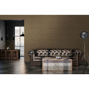 Elitis|Tapete in silber-bronze Korboptik, moderner Stil|Tapeten 2