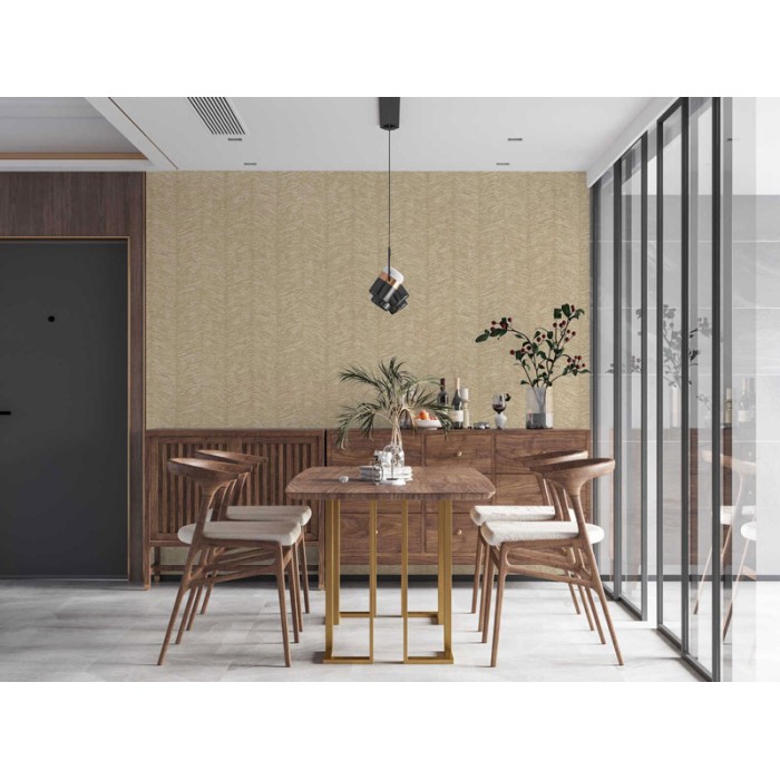 As Creation|Tapete gestreift, ethnisch, texturiert, beige metallisiert|Tapeten