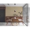 As Creation|Wallpaper striped beige metallic textured ethno|Wallpaper