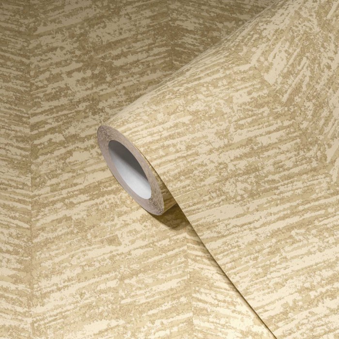 As Creation|Tapete gestreift, ethnisch, texturiert, beige metallisiert|Tapeten