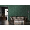 As Creation|Wallpaper art deco style green with gold patterns|Wallpaper