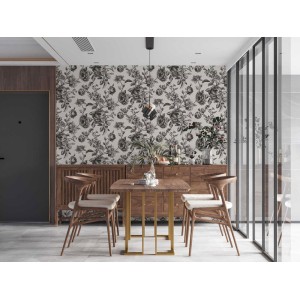 As Creation|Vintage floral Wallpaper with roses in gold|Wallpaper 2