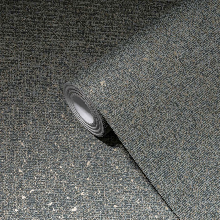 As Creation|Papier Peint gris foncé et doré métallisé|Papier Peint