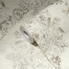 As Creation|Wallpaper cream white damask with medallions|Wallpaper
