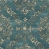As Creation|Papel Pintado damasco verde y dorado metalizado|Papel Pintado