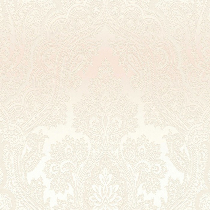 Papel Pintado estilo damasco beige metalizado - As Creation My Home My Spa 387082