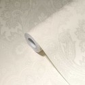 Papel Pintado estilo damasco beige metalizado - As Creation My Home My Spa 387082