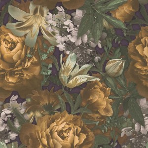 As Creation|Wallpaper floral with red roses and tulips|Vintage Flowers