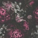 As Creation|Wallpaper with large floral print, roses and tulips|Vintage Flowers