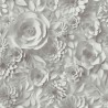As Creation|Tapete weiße Blumen mit 3D-Effekt|3D-Effekt