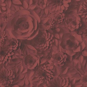 Papeldecor|Papel pintado geométrico y elegante rojo, berenjena y cobrizo|Papel Pintado