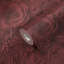 As Creation|Papier Peint floral roses rouges en papier 3D|Effet 3D