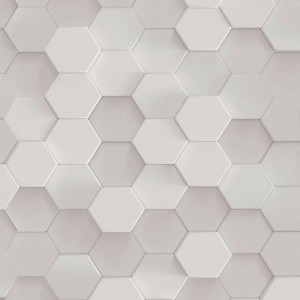 Rasch|Wallpaper 3D cones grey and brown modern style|3D Effect