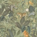 As Creation|Papier Peint papier Peint de la jungle avec des animaux|Tropical