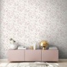 As Creation|Wallpaper small pink and gray flowers|Romantic
