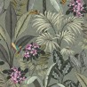 As Creation|Papier Peint jungle avec plantes et oiseaux tropicaux|Tropical