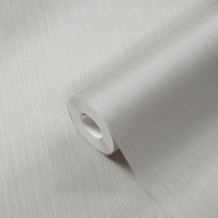 Architects Paper|Plain wallpaper in shiny silver grey with striped effect|Wallpaper