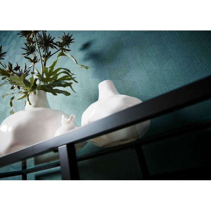 Architects Paper|Papel pintado moderno patrón entrelazado verde|Papel Pintado