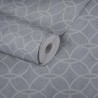 Architects Paper|Papier peint géométrique avec cercles bleu gris|Papier Peint