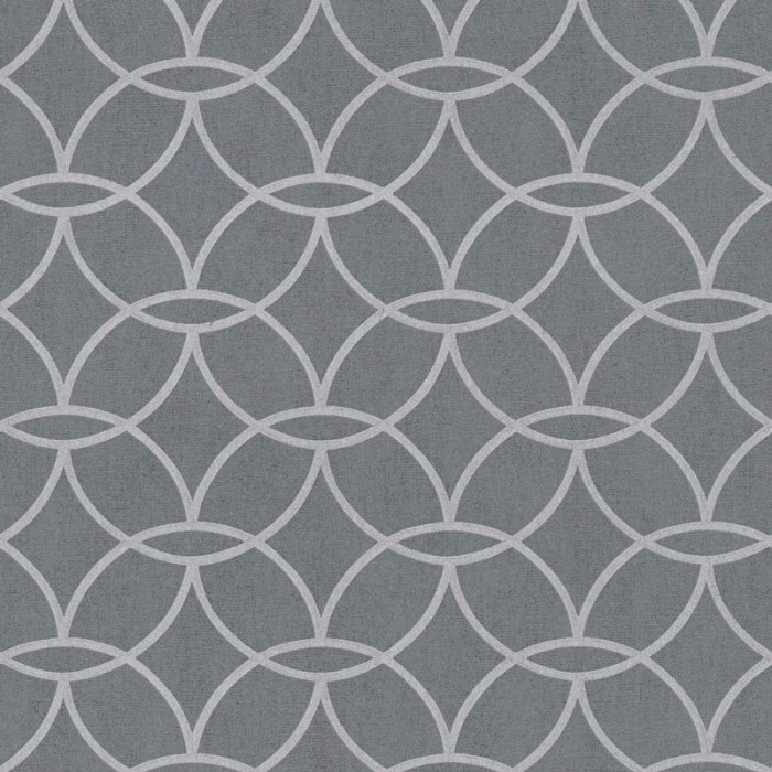 Papel pintado moderno de círculos gris efecto brillo - Architects Paper Villa 375645