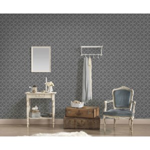 Elitis|Papel pintado efeto madera con anillos verde grisáceo|Papel Pintado 2