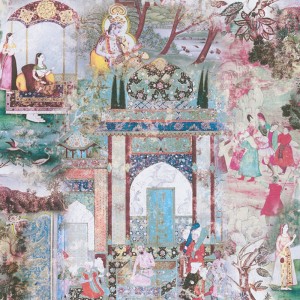 Borastapeter|Wallpaper bohemian style oriental garden in beige and brown|Figurative