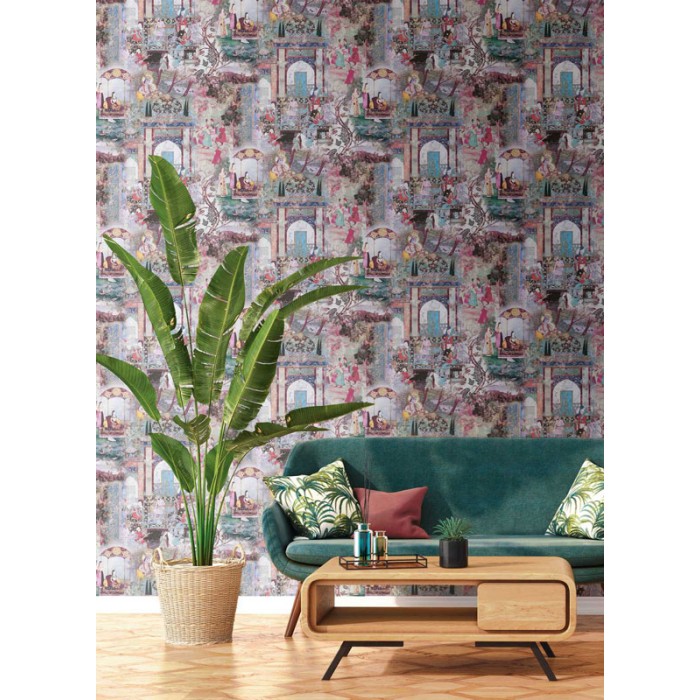 Papeldecor|Papier Peint motifs hindous exotiques|Papier Peint