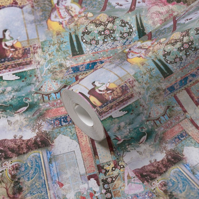 Papeldecor|Papier Peint motifs hindous exotiques|Papier Peint