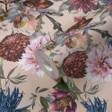 Papeldecor|Tapete beige mit buntem Blumenmuster|Tapeten