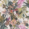 Papeldecor|Wallpaper fauna flowers white background|Wallpaper