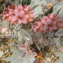 Papeldecor|Wallpaper jungle green pink flowers|Wallpaper