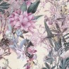 Papeldecor|Tapete fröhliche rosa-grüne Blumen|Tapeten