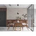 Papeldecor|Papier Peint quartz rose crème|Imitation Marbre