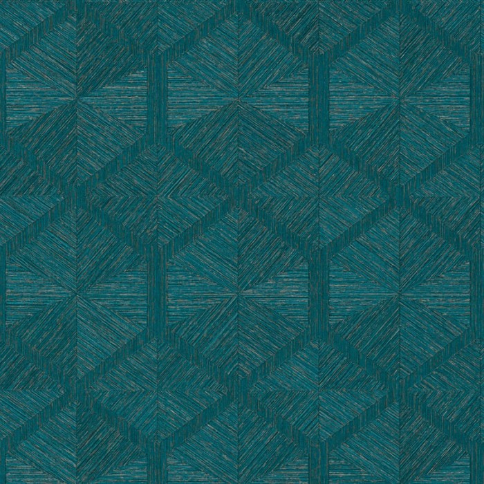 Papeldecor|Papel Pintado metalizado azul geometría|Papel Pintado