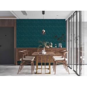 Papeldecor|Tapete geometrisch sandfarben mit metallischen Mustern|Tapeten 2