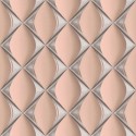 Papeldecor|Papel Pintado rombos retro rosa plata|Papel Pintado