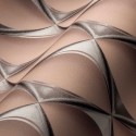 Papeldecor|Wallpaper retro pink silver rhombuses|Wallpaper