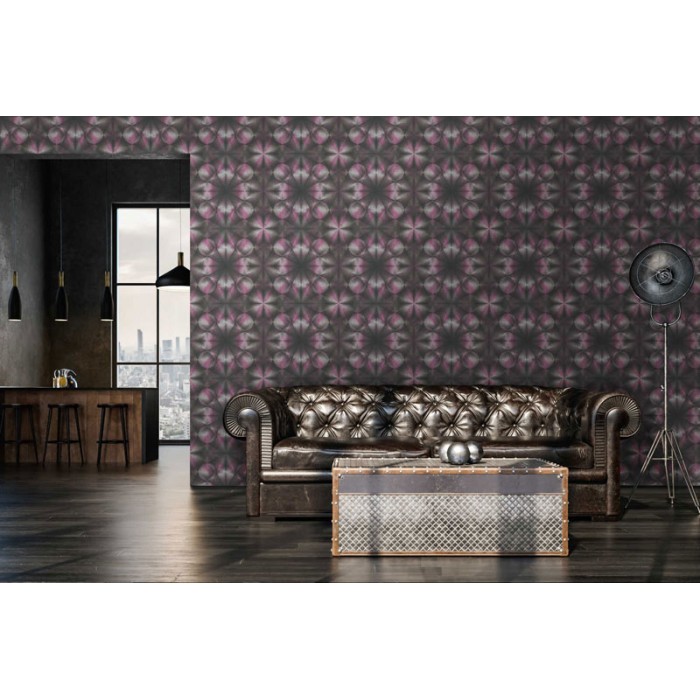 Papeldecor|Tapete psychedelischer grauer Zement|Tapeten
