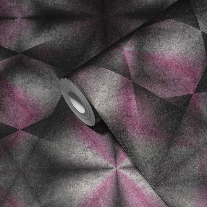 Papeldecor|Tapete psychedelischer grauer Zement|Tapeten