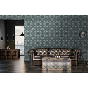 Papeldecor|Psychedelic grey cement Wallpaper|Wallpaper 2