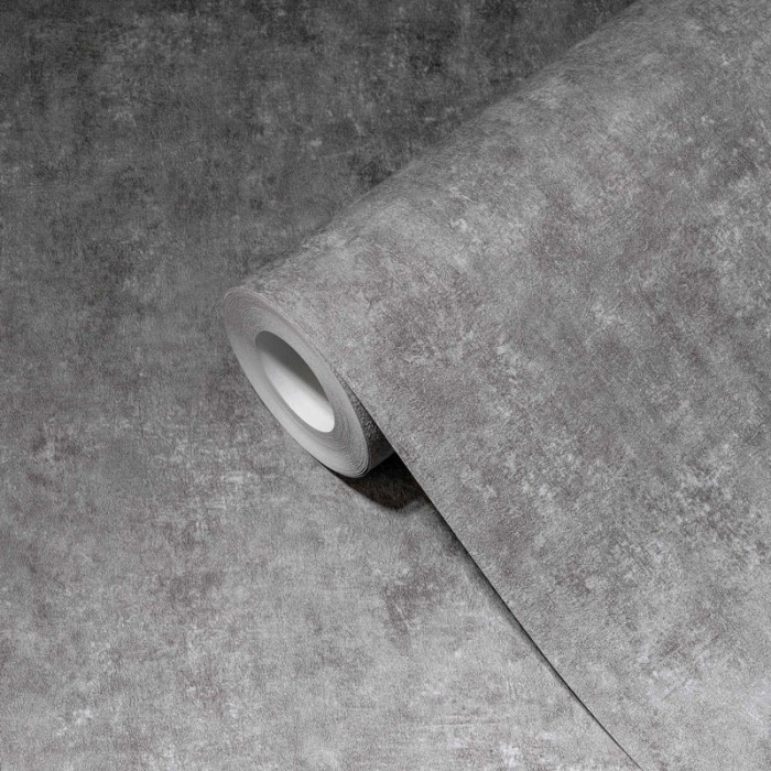 Papeldecor|Tapete marmorierter grauer Beton|Tapeten