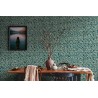Papeldecor|Tapete Labyrinth Relief Grün Beige|Tapeten