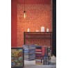 Papeldecor|Papier Peint labyrinthe rouge doré|Papier Peint