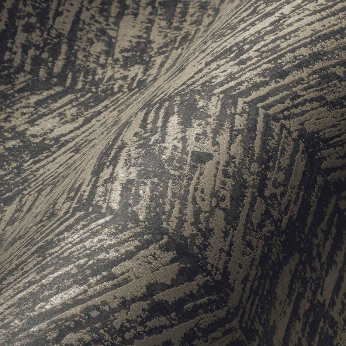 Papeldecor|Papier Peint rayures ethniques noires dorées|Papier Peint