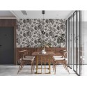 Papeldecor|Papier Peint fleurs vintage blanc noir|Papier Peint