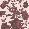 Papeldecor|Tapete rote Rosen auf rosa Hintergrund|Tapeten