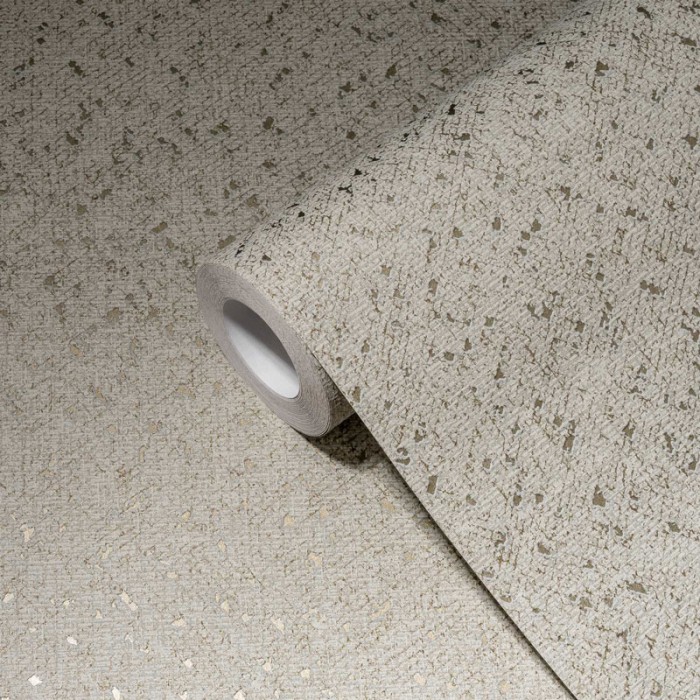 Papeldecor|Papier Peint textile beige doré brillant|Papier Peint