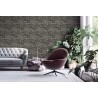 Papeldecor|Wallpaper shiny black and gold damask|Wallpaper