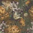 Papeldecor|Wallpaper yellow roses and tulips|Wallpaper